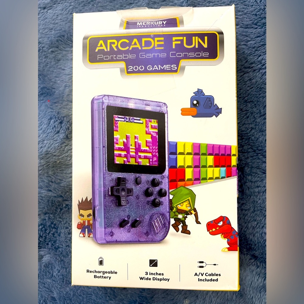Merkury Innovations Arcade Fun Portable Game Console 200 Games